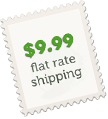 $9.99 flat rate shipping